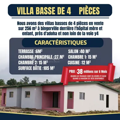 Villa 4 pièces — Bingerville